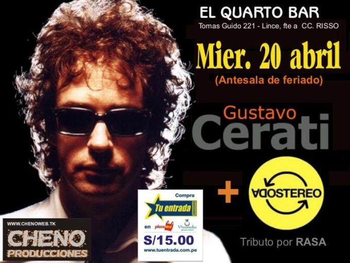 Tributo a Soda Stereo en Lima Tributo a Soda Stereo en Lima