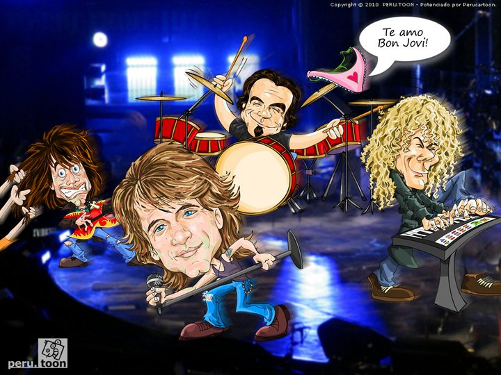 Bon Jovi en Lima - Cartoon Bon Jovi en Lima - Cartoon