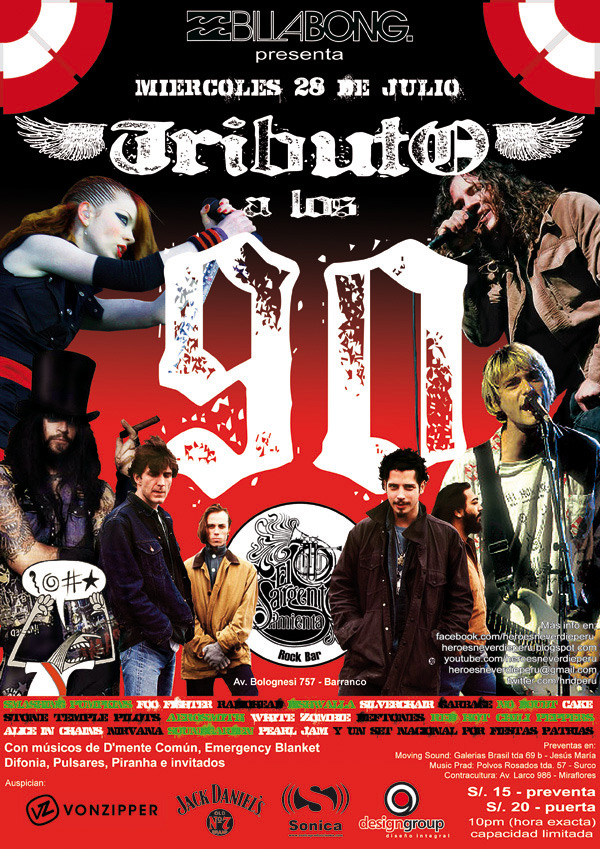 Tributo a los 90's en Lima