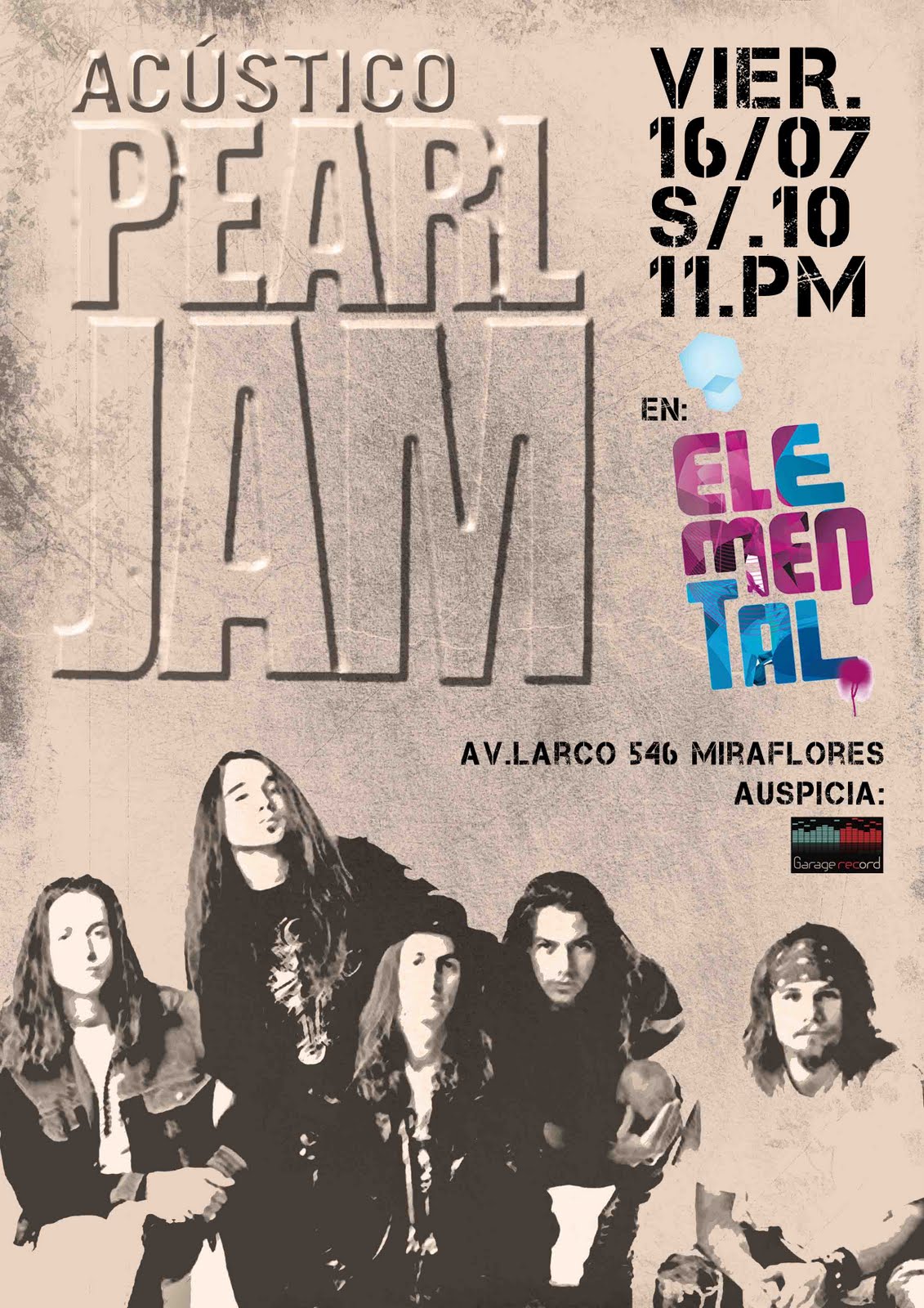Pearl Jam Unplugged - Tributo Perú 16 julio 2010