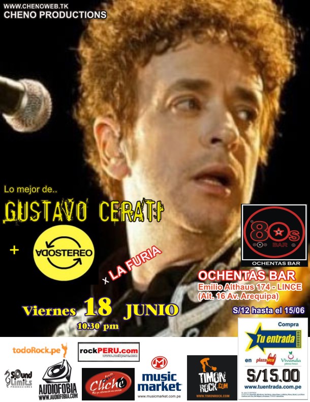 Tributo a Gustavo Cerati y Soda Stereo en Lima