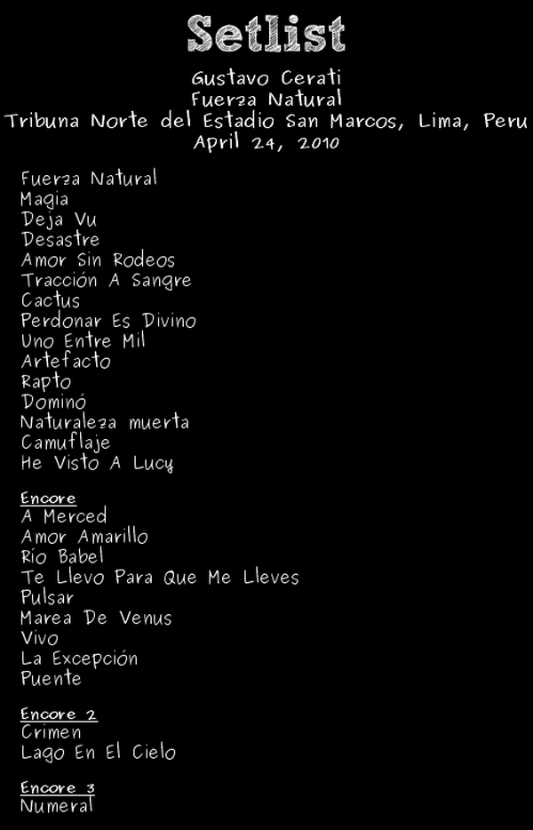 gustavo_cerati_lima_2010_setlist