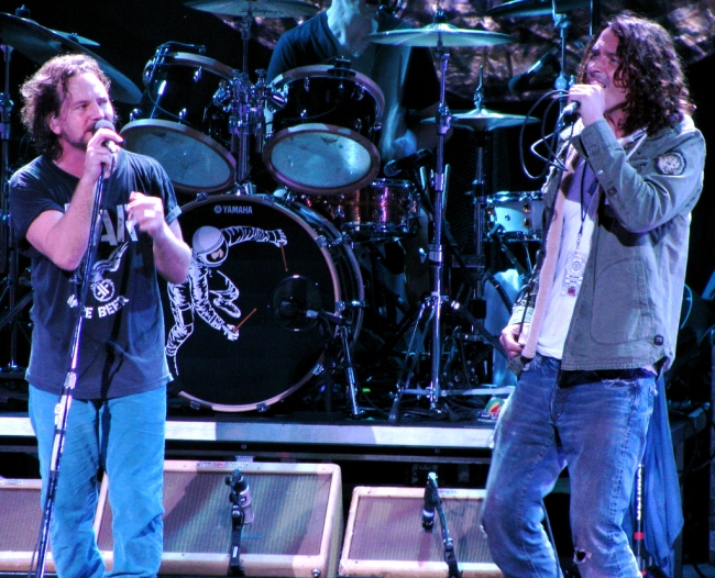 Pearl Jam con Chris Cornell y Jerry Cantrell