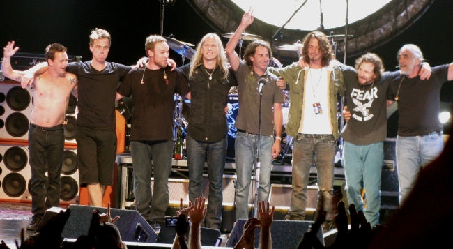 Pearl Jam con Chris Cornell y Jerry Cantrell